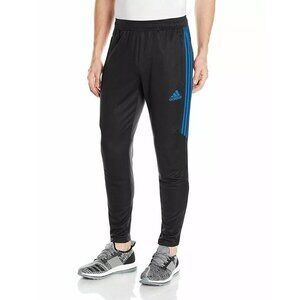 NWT Adidas ClimaLite 3 Stripe Astro Running Elastic Waist Pants Black Blue Men M